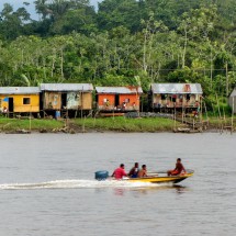 Rapid boat on Rio Cayapas